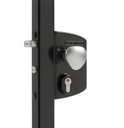Locinox Surface mounted electric gate lock with Fail Open for Square tube Adjustable 40-60mm(LEKQ40) - BLACK