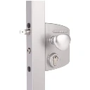 Locinox LEKQ Surface Mounted electric gate lock with Fail Open for Tube 40-60mm(LEKQ40) - Silver