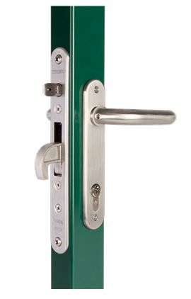 Locinox Swing Gate Mortice Lock H Metal 35 mm Back Set complete Kit- Aluminium Handle