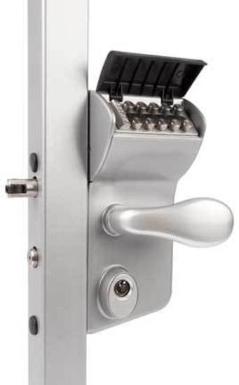 Locinox VINCI - SURFACE MOUNTED MECHANICAL CODE LOCK for 40-60 mm Square - Silver