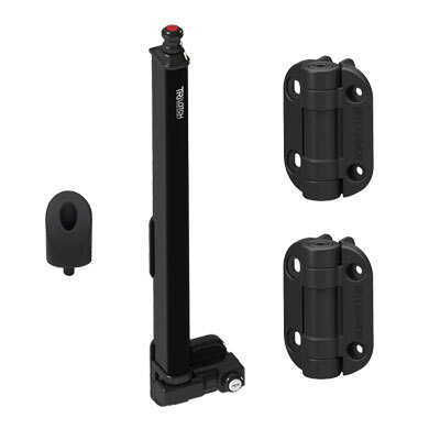 [FK632] Safetech Lockable Magnetic Safety Pool Latch -  SL-50 TRI with Self Closing Hinges Kit - Keyed Alike