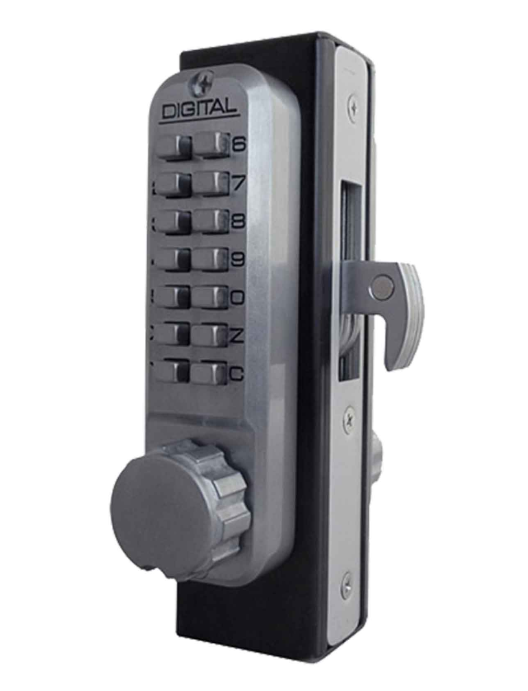 [FK970] Lockey 2950 Marine Grade Mechanical Keyless Single Side Narrow Stile Hook Bolt Lock: Sliding Gates