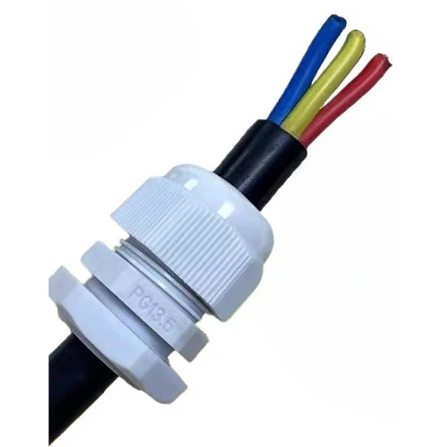 Nylon Secure Cable Gland Connector 3-6.5mm Grey