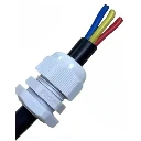 Nylon Secure Cable Gland Connector 3-6.5mm Grey