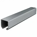 Galvanised Steel Overhead/Hanging Sliding Gate Track 50mm - Type A, up to 200kg, 5.8m Length