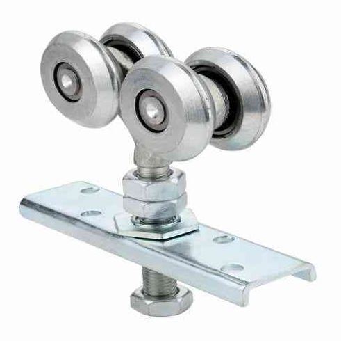 Steel Overhead Sliding/Hanging Gate Carriage, 4 Wheel - Type A for 50mm track, up to 200kg