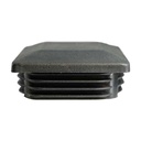 Heavy-Duty 75x75mm Black Plastic Dome Cap for Square Posts