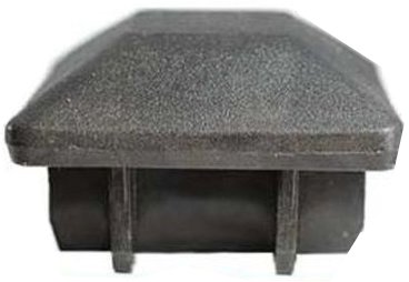[CPPS350] Heavy-Duty 50x50mm Black Plastic Dome Cap for Square Posts