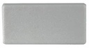 Plastic Rectangular Cap 150x50mm (2-4mm) White