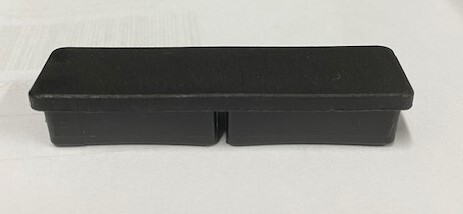 Plastic Rectangular Cap 65x16mm (1.2-1.4mm)