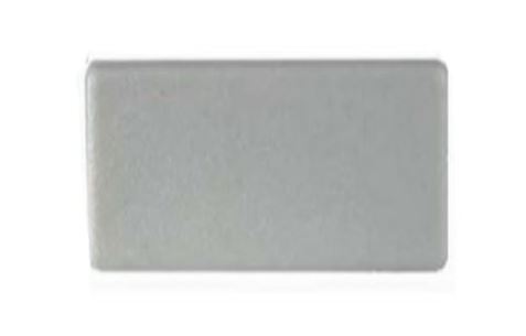 [CPPR483] Plastic Rectangular End Cap Tube insert for tube 60x40mm (1-3mm) White