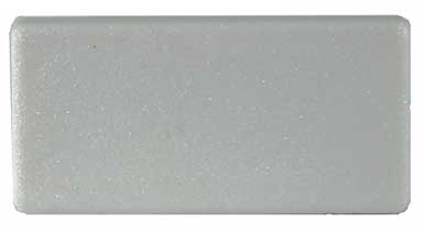 [CPPR428] Plastic Rectangular End Cap/Tube insert 65x16mm (1.2-1.4mm) With Gap in White