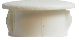 [CPHP126] Plastic insert hole plug/End cap for hole size 16mm White