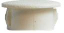 Plastic insert hole plug/End cap for hole size 16mm White
