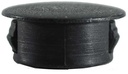 Plastic insert hole plug/End cap for hole size 19mm Black