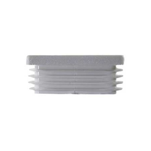 Plastic square caps 40x40mm (1-3mm wall thickness) White