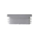 Plastic square caps 40x40mm (1-3mm wall thickness) White