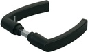 Locinox Lock Handle - 3006P For Commercial & Ornamental - Plastic in Matt Black - Pair