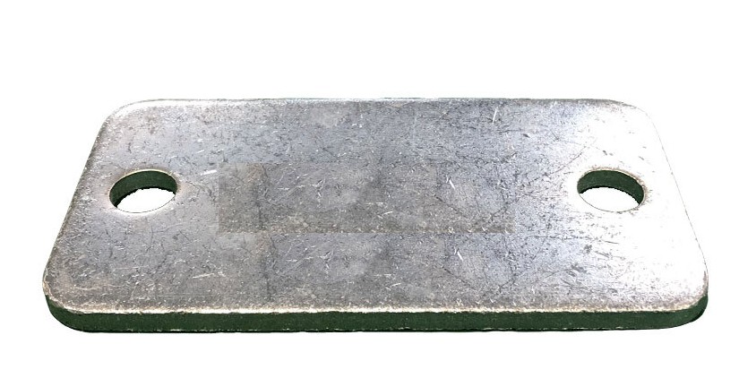 [SE800] Rectangular Steel Base Plate, 160x80x5mm, 2 Holes