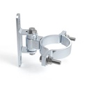 D&D Steel Round to Square 152mm BadAss Bolt-On Hinge - Zinc Finish, Up To 450kg - Single