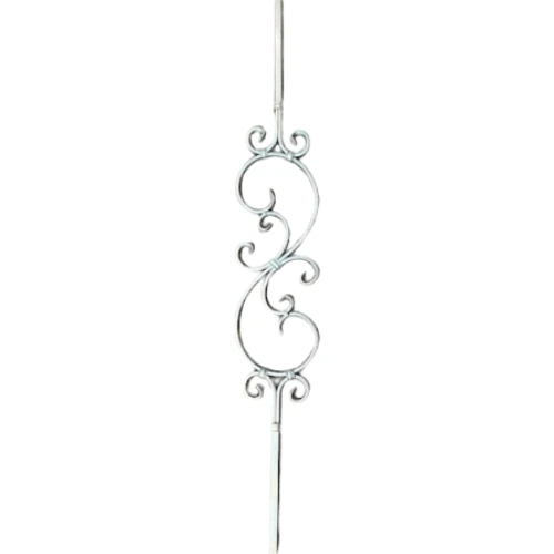[MT632] S Scroll 1000x150x12x6mm  Scarlet Scroll - Zinc Plated