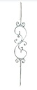 S Scroll 1000x150x12x6mm  Scarlet Scroll - Zinc Plated