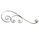 S Scroll 550x215x20x6mm- Zinc Plated