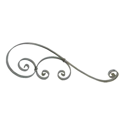 [MT244] S-Scroll 750x240x20x6mm- Zinc Plated