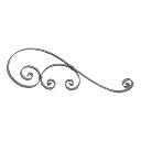 S-Scroll 750x240x25x6mm - Zinc Plated