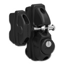 Safetech SLV-ViperX1 Gravity Gate Latch- Black, Single Sided, Keyed Alike