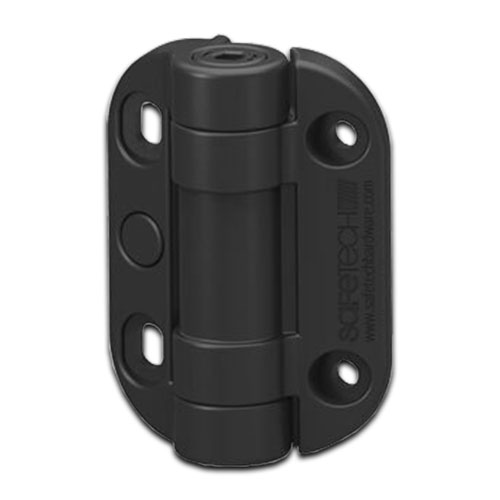 [HN720] Safetech TopKlik Adjustable Self Closing Hinges - 45kg, Black, No Legs, Safety Cap Included - Pair