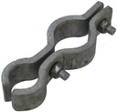 Galvanised Round To Round Hinge - Stock Yard Hinge, 32NB x 20NB (42x27mm) - Single