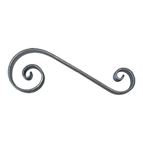 [MT204] Single Scroll  230x90x50x12x6mm - Zinc Plated