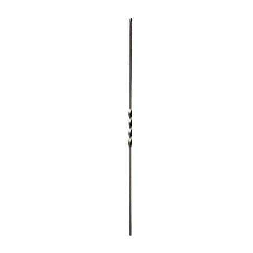 [MT824] Twist  Bar Single for wrought iron gate 16x16mm H 1000mm long - Zinc Plated