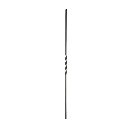 Twist  Bar Single for wrought iron gate 16x16mm H 1000mm long - Zinc Plated