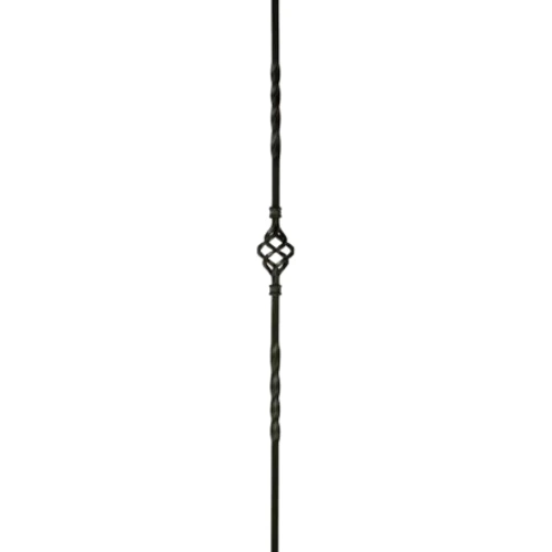 [MT280] Twist Basket Single Bar for Wrought Iron Gate 16x16mm 1000m- Zinc Plated