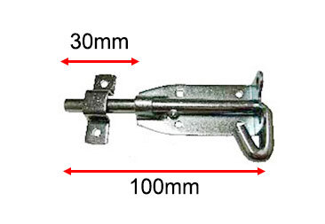 [FK115] Slide Pad Bolt 100mm / 30mm Long Shoot