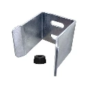 Sliding Gate Holder/Catcher for 90mm Frame - Zinc Plated Steel with Rubber