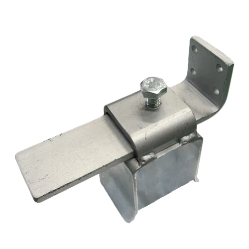 [SGSB408] Steel Sliding Gate Holder/Catcher for Gates 50mm, Top Cap, Mounting Bracket