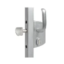 Locinox Sliding Gate Lock U2L - For 40mm Round Post (LSRZ40U2LVSZS-SILV) - SILVER