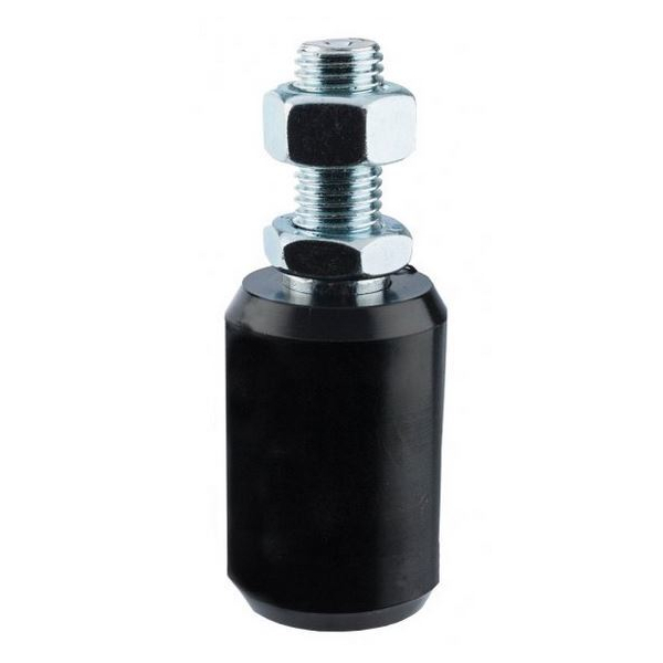 [WH110] Sliding Gate Guide Roller - 25x40mm, M12 Bolt, Black
