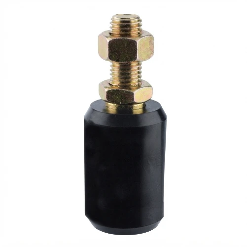 [WH110] Sliding Gate Guide Roller - 25x40mm, M12 Bolt, Black