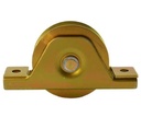 Zinc Plated Sliding Gate Wheel - 90mm V Groove Internal - Double Bearing