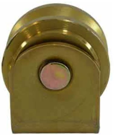 [WH472] Zinc Plated Sliding Gate Wheel - 58mm V Groove External - Double Bearing