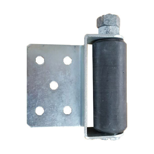 [WH192] Sliding Gate Side Roller Bracket - 100x40mm Black Roller, Silver Holding Bracket