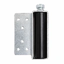 Sliding Gate Side Roller Bracket - 150x40mm Black Roller, Silver Holding Bracket
