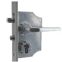 Locinox LAKY F2 Small Ornamental Lock F2 Flat profile 10-20mm - Uncoated