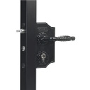 Locinox LAKY F2 Small Ornamental Swing Gate Lock F2 Square profile adjustable 40-50mm(LAKY40F2)