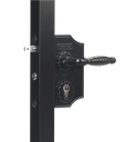 Locinox LAKY F2 Small Ornamental Swing Gate Lock F2 Square profile adjustable 40-50mm