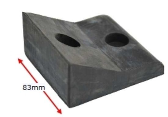 [GSRB954] Solid Rubber Ground Stop 45mm High